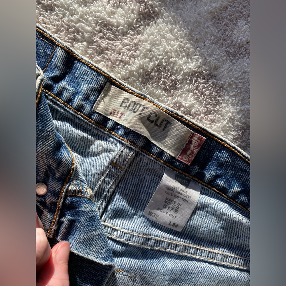 Vintage 90s Levi’s High Waist Cutoff Jean Shorts Size 32 - Picture 7 of 14